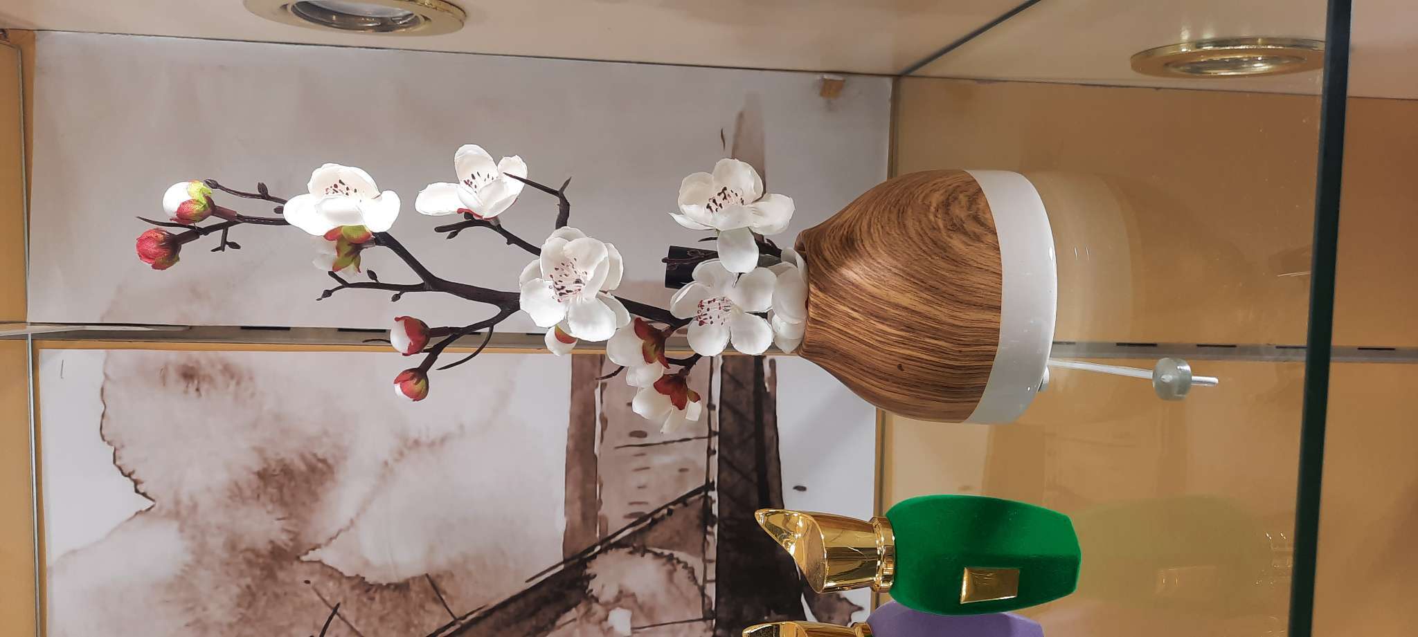 Фотография покупателя товара Ваза Теа, 10×8 см, керамика, белая, коричневая - Фото 4