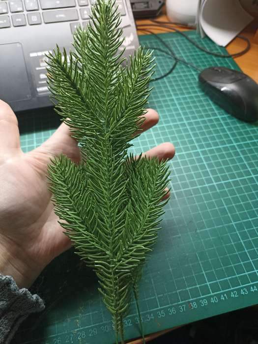 Фотография покупателя товара Ветка декоративная новогодняя, набор 10 шт., 13 см - Фото 7