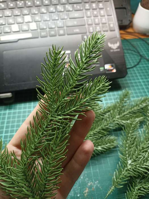 Фотография покупателя товара Ветка декоративная новогодняя, набор 10 шт., 13 см - Фото 11