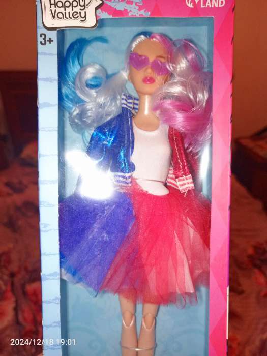 Фотография покупателя товара Кукла-модель шарнирная «Любимая злодейка» с косичками - Фото 1