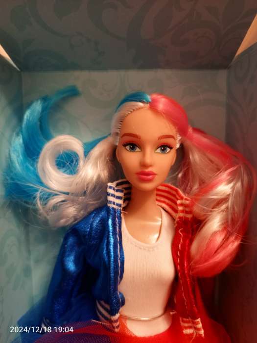 Фотография покупателя товара Кукла-модель шарнирная «Любимая злодейка» с косичками - Фото 3