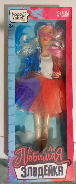 Фотография покупателя товара Кукла-модель шарнирная «Любимая злодейка» с косичками - Фото 4