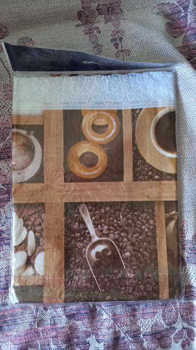 Фотография покупателя товара Скатерть на нетканой основе многоразовая «Кофе», 90×135 см