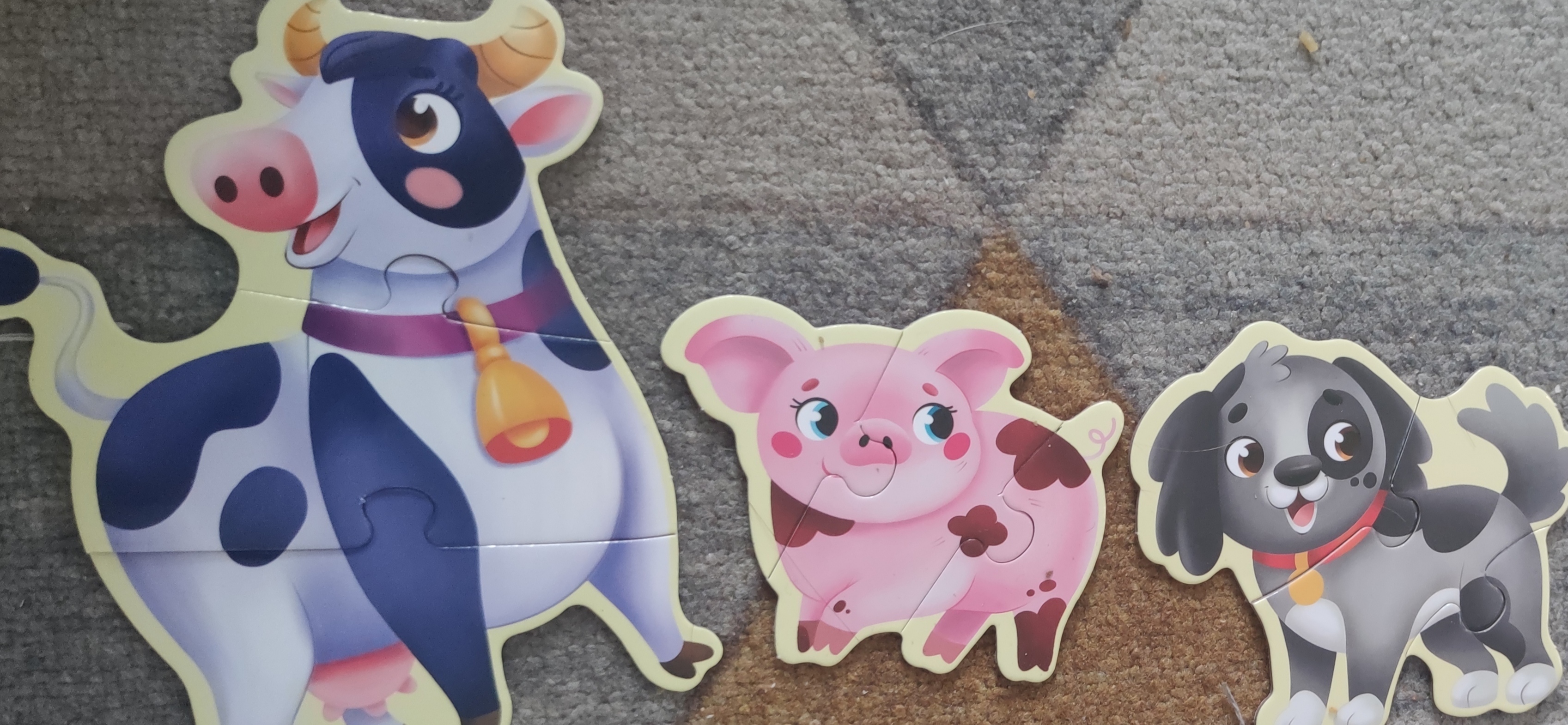 Фотография покупателя товара Макси - пазлы «Моя ферма», 7 пазлов, 21 элемент - Фото 1