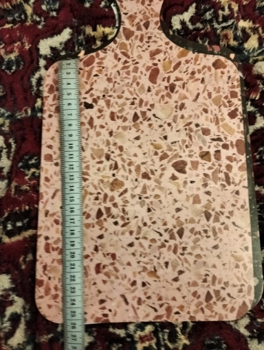 Фотография покупателя товара Доска разделочная пластиковая Abstraction, 20×35 см, МИКС - Фото 1