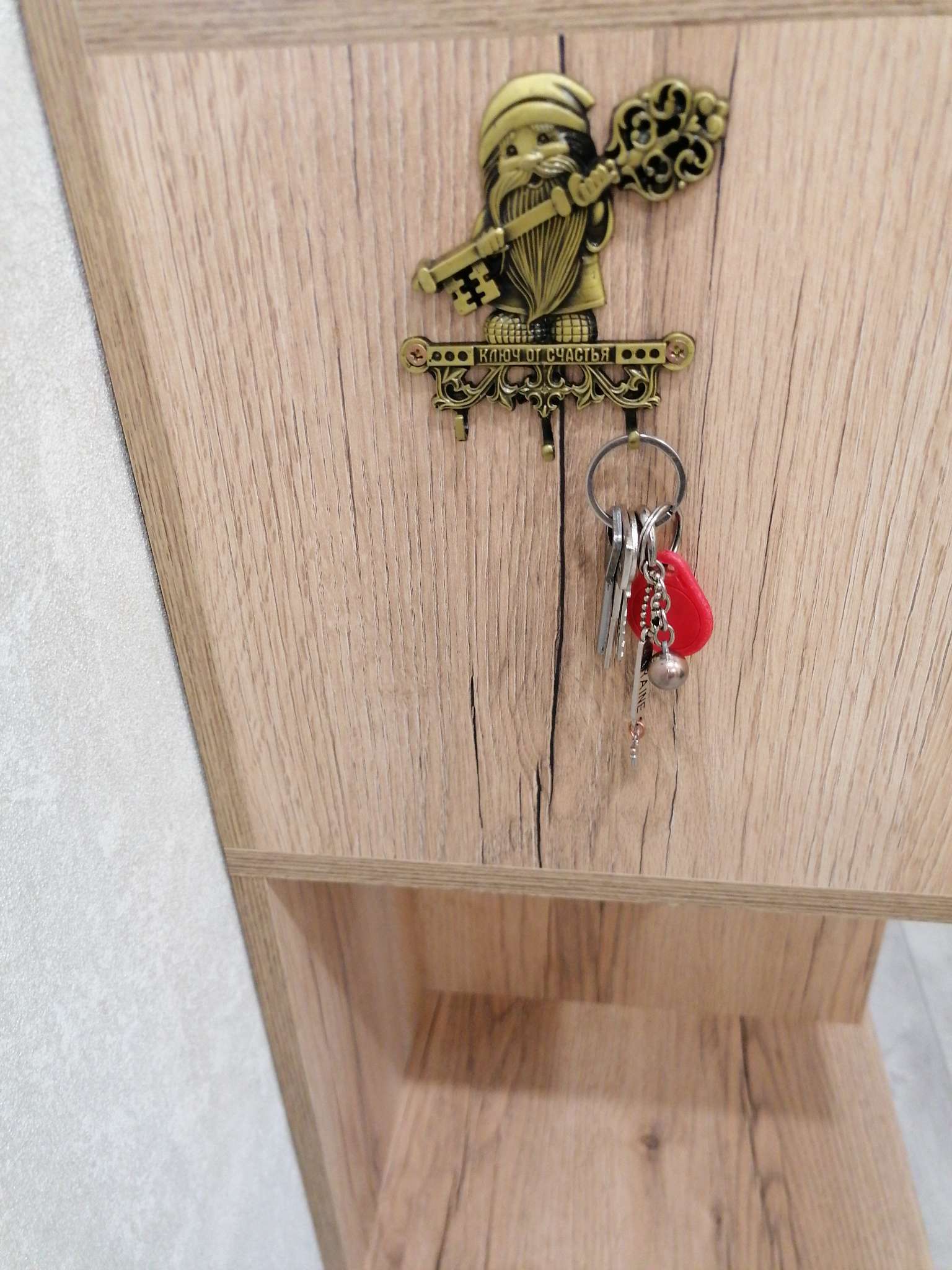 Фотография покупателя товара Ключница настенная домовой «Ключ от счастья», 9.7×10 см - Фото 1
