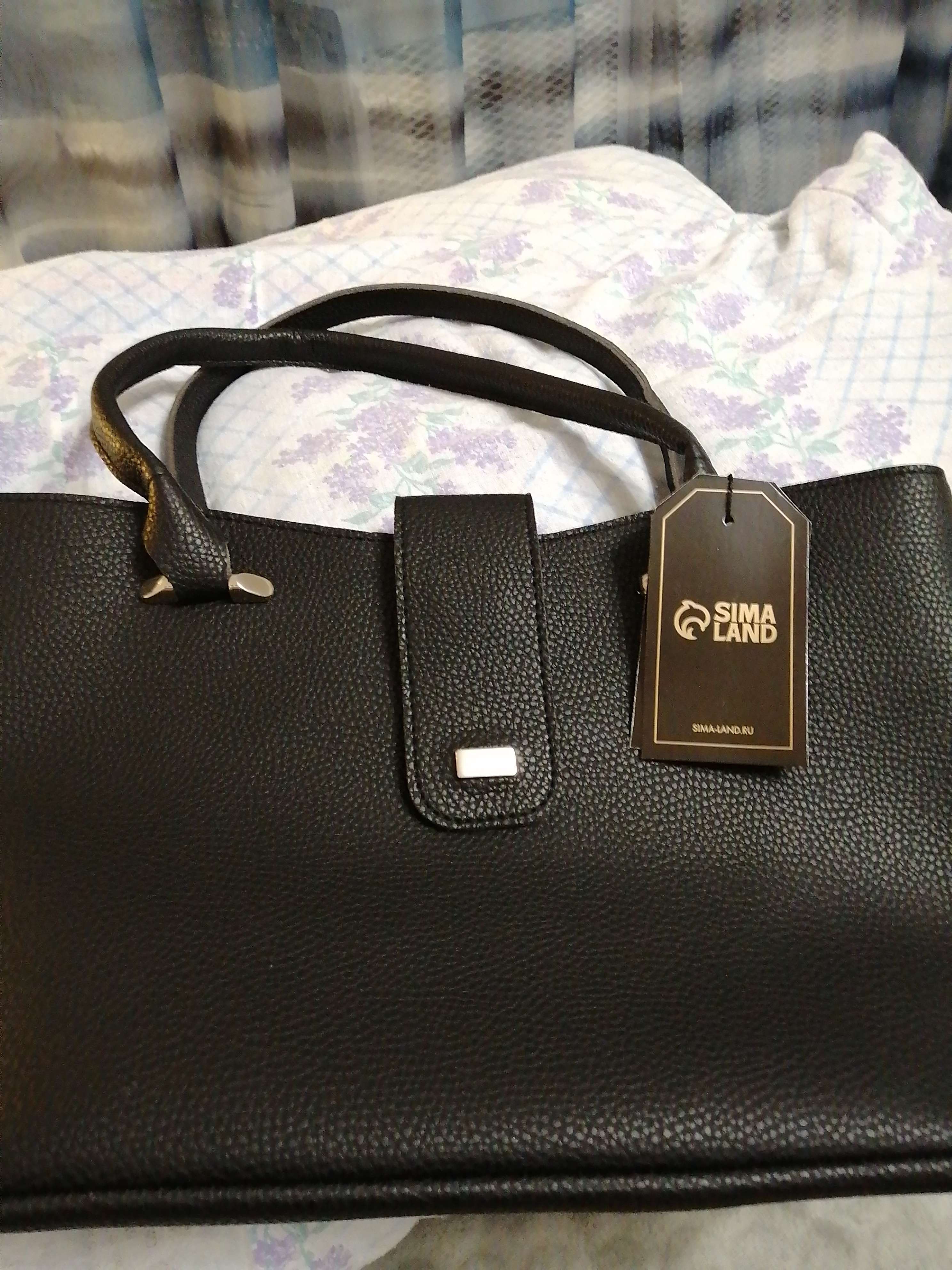 Фотография покупателя товара Сумка-тоут на молнии, цвет серый - Фото 2