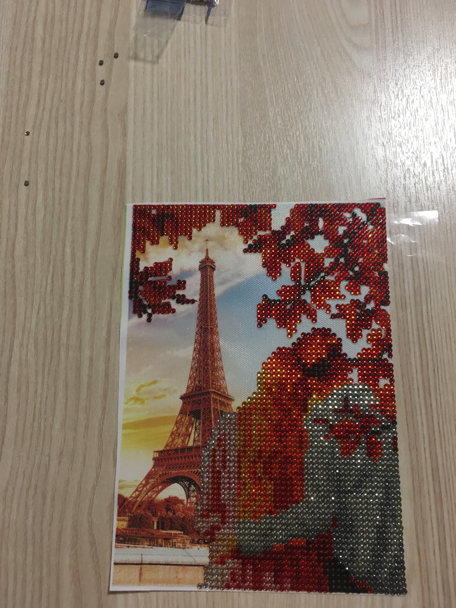 Фотография покупателя товара Алмазная мозаика с частичным заполнением «Париж» 15×21 см, холст - Фото 2