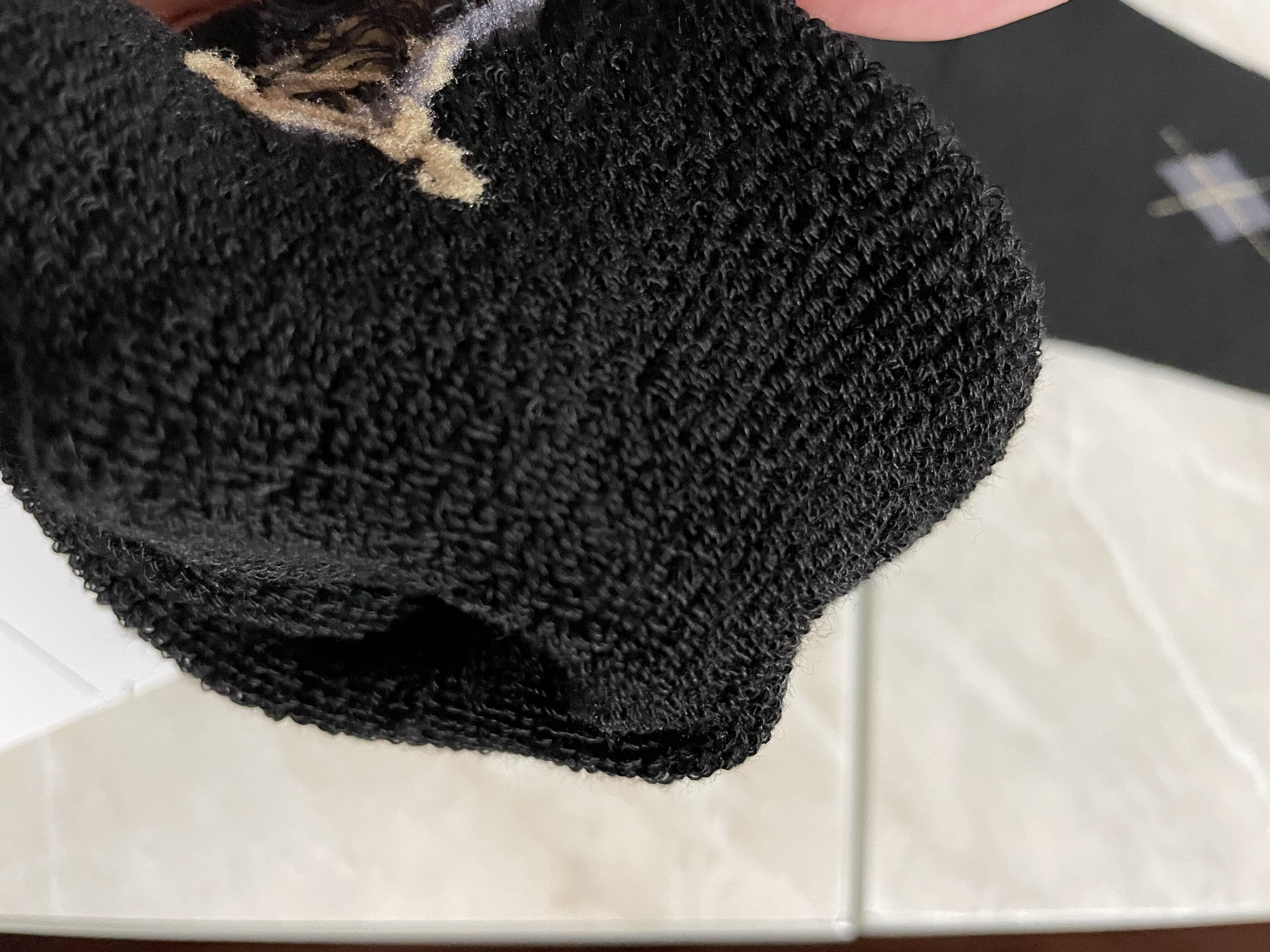 Фотография покупателя товара Носки мужские махровые, цвет чёрный, размер 25-27 - Фото 3