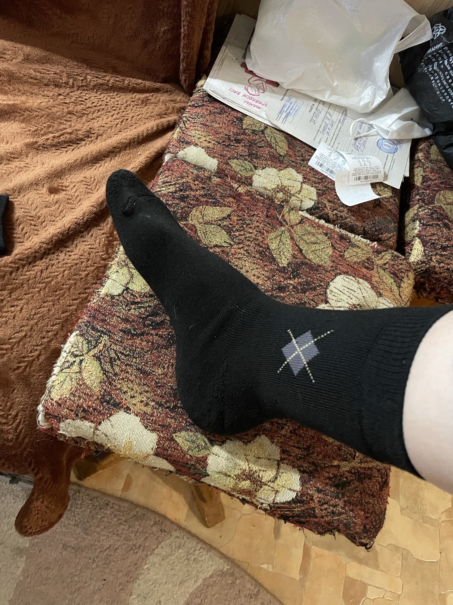 Фотография покупателя товара Носки мужские махровые, цвет чёрный, размер 25-27 - Фото 5