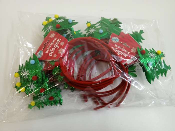 Фотография покупателя товара Ободок новогодний карнавальный «Ёлочка» - Фото 2