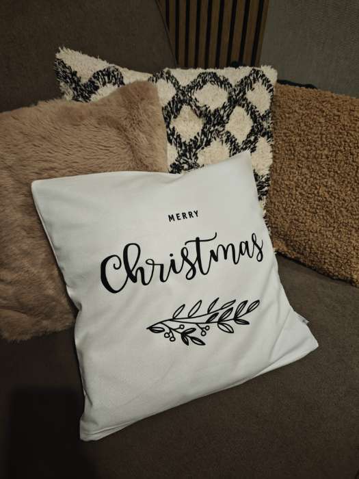 Фотография покупателя товара Наволочка декоративная Этель Christmas, 40х40 см, 100 п/э, велюр - Фото 1