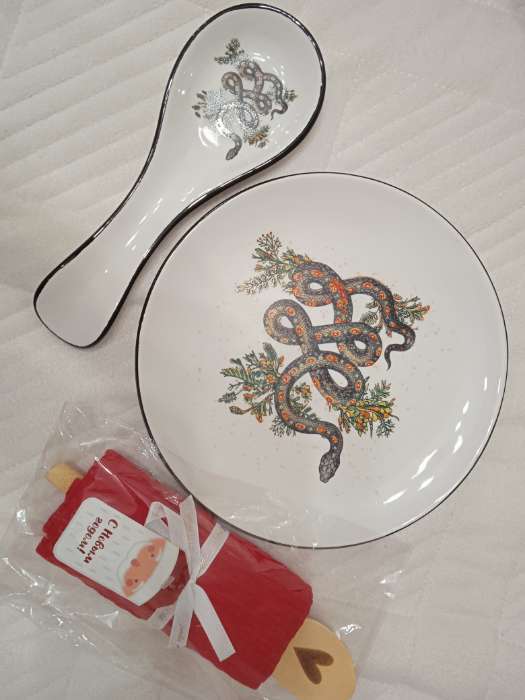 Фотография покупателя товара Тарелка Доляна «Василиск», 24×24×2.5 см - Фото 1