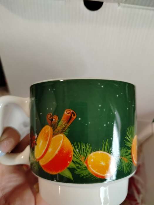 Фотография покупателя товара Кружка новогодняя керамическая «Зима подарит тепло», 350 мл - Фото 1