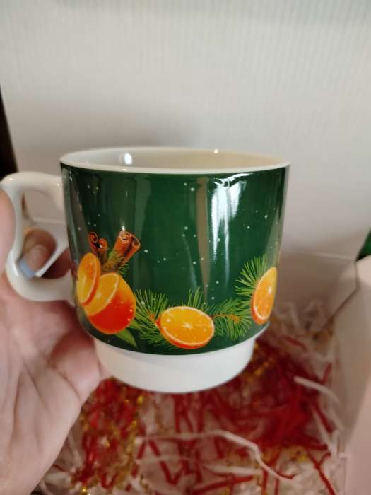 Фотография покупателя товара Кружка новогодняя керамическая «Зима подарит тепло», 350 мл - Фото 2