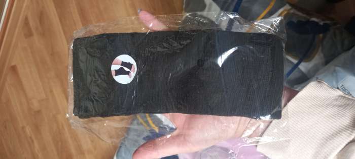 Фотография покупателя товара Бандаж на голеностоп, 10×5 см, чёрный - Фото 2