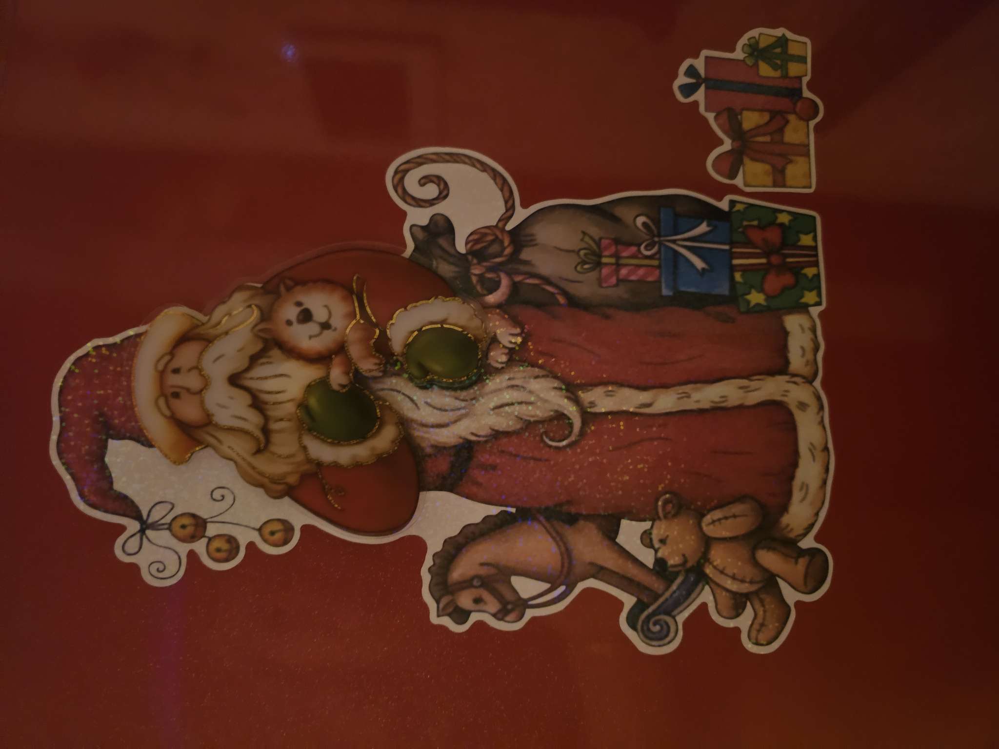 Фотография покупателя товара Наклейка интерьерная «Новогодние игрушки», 55×35 см - Фото 1