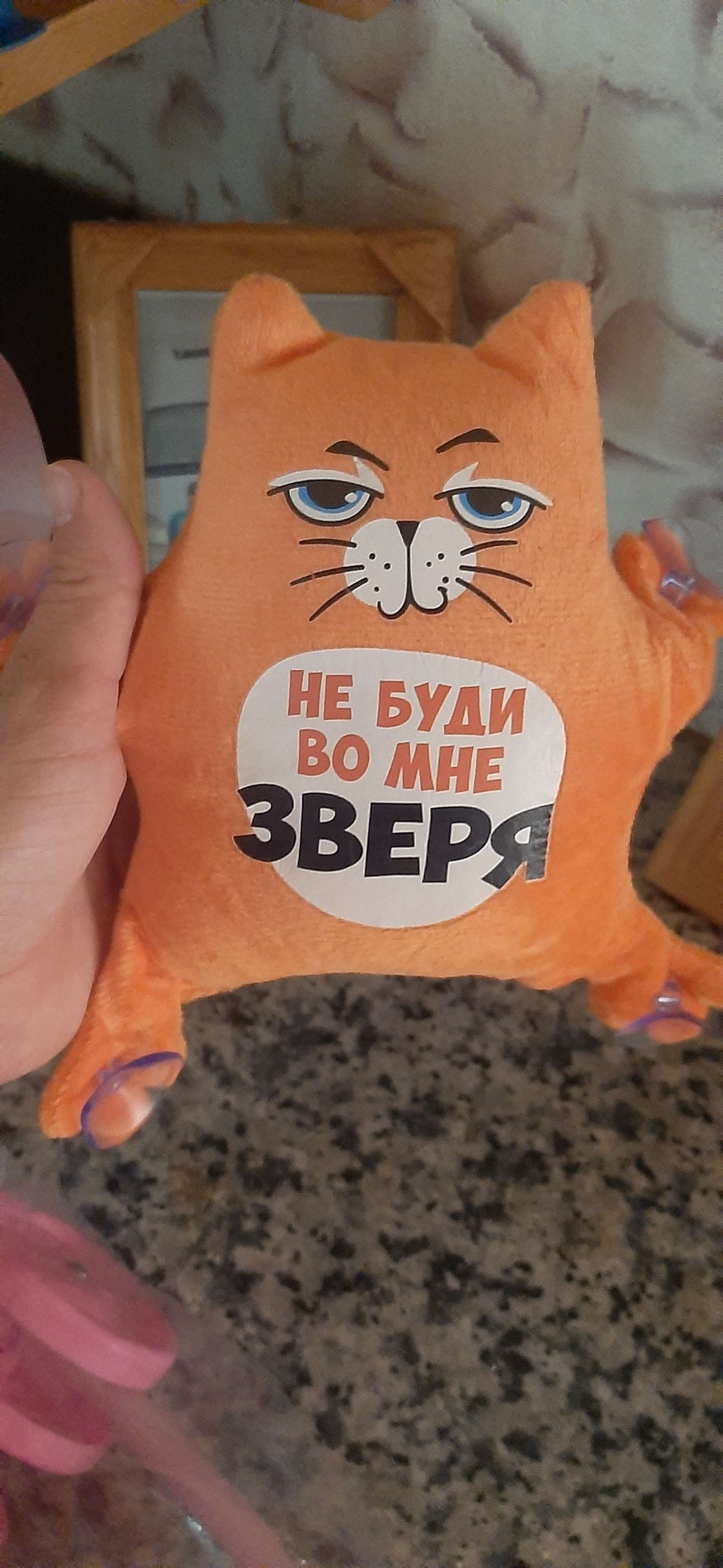 Фотография покупателя товара Автоигрушка «Не буди во мне зверя», кот, на присосках