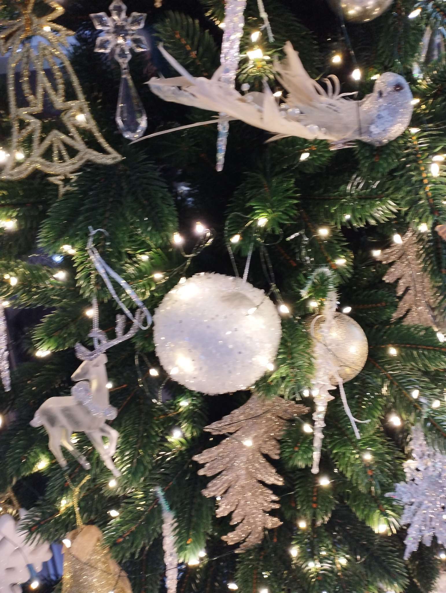 Фотография покупателя товара Ёлочные игрушки 3 шт. «Яблочко» 7×7.5 см, белый - Фото 8