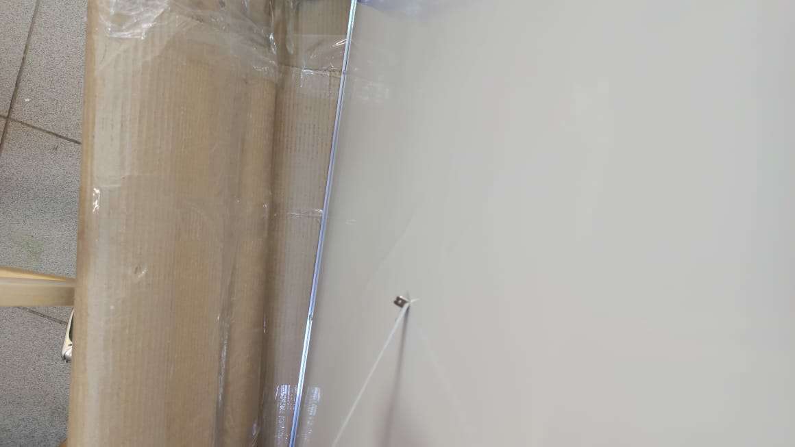 Фотография покупателя товара Доска магнитно-маркерная, двусторонняя, с полочкой, 90 × 120 см - Фото 5