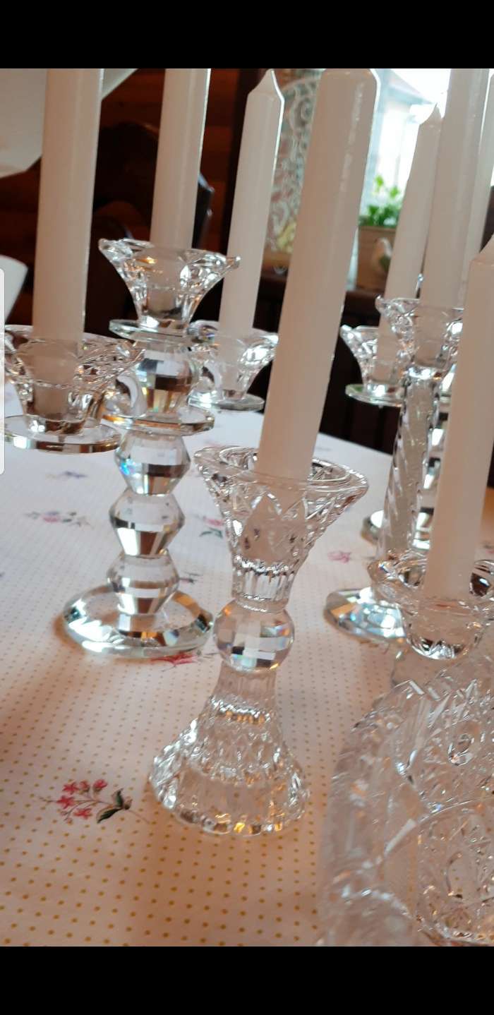 Фотография покупателя товара Стеклянный подсвечник на 1 свечу «Кристалл», прозрачный, 13×6×6 см - Фото 2