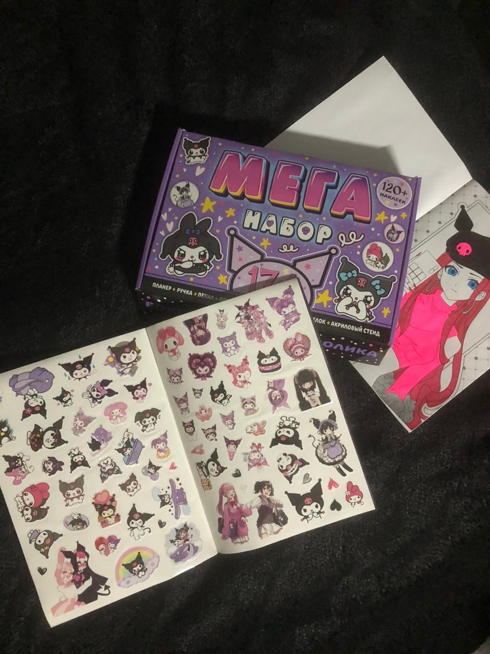 Фотография покупателя товара Подарочный набор 17в1 «Dark Bunny», Аниме, книги, фигурка, наклейки, пенал - Фото 3