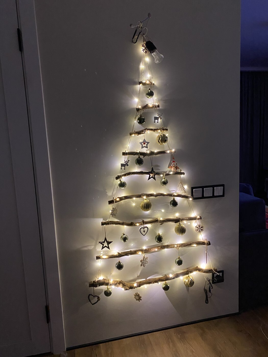 Фотография покупателя товара Гирлянда «Нить» 10 м роса, IP20, медная нить, 100 LED, свечение тёплое белое, 12 В - Фото 3
