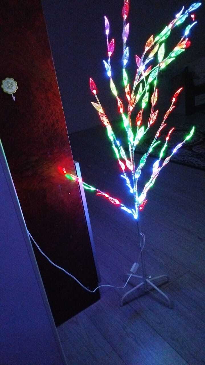 Фотография покупателя товара Светодиодный куст «Лепестки» 1.5 м, 84 LED, мигание, 220 В, свечение мульти (RG/RB) - Фото 1