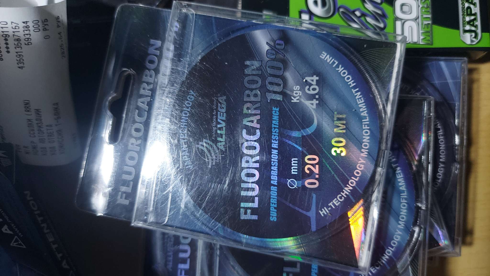 Фотография покупателя товара Леска монофильная ALLVEGA FX Fluorocarbon 100%, диаметр 0.20 мм, тест 4.64 кг, 30 м, прозрачная - Фото 1