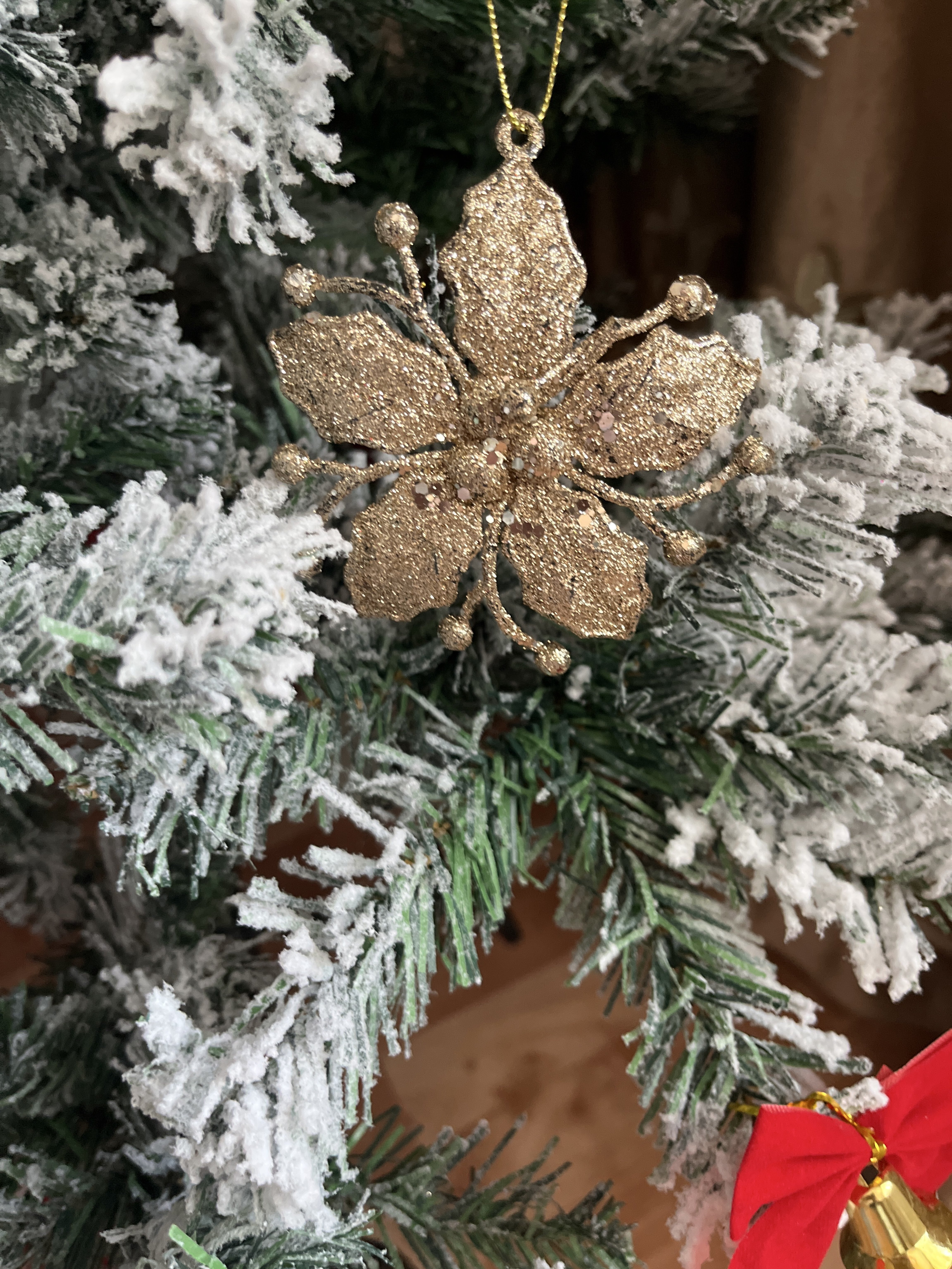 Фотография покупателя товара Ёлочные игрушки 3 шт. «Зимнее волшебство. Сияющая глазурь» пластик, 9.5×9.5 см, золото - Фото 4