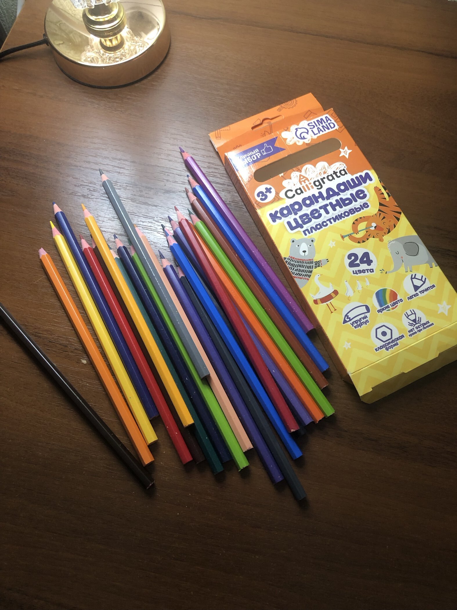 Фотография покупателя товара Карандаши Calligrata «Мини», цветные, 6 цветов, трёхгранные, деревянные - Фото 9