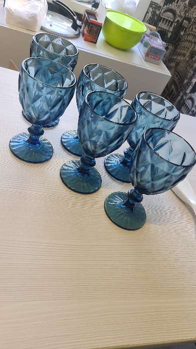 Фотография покупателя товара Набор бокалов из стекла Magistro «Круиз», 250 мл, 8×15,3 см, 6 шт, цвет синий - Фото 17
