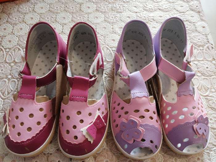 Фотография покупателя товара Сандалии детские, цвет малиновый/розовый, размер 27 - Фото 1