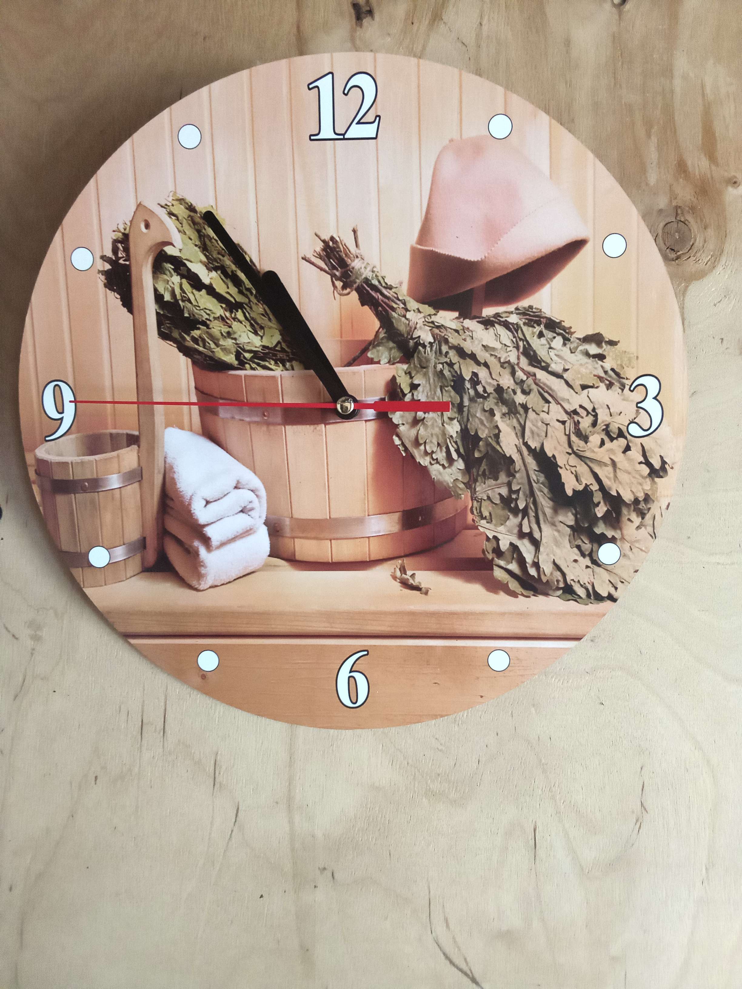 Фотография покупателя товара Часы настенные "Вкусная баня", плавный ход, d-24 см