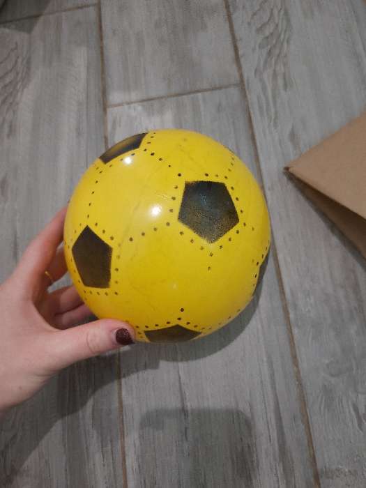 Фотография покупателя товара Мяч детский «Футбол», d=16 см, 45 г, цвет МИКС - Фото 6