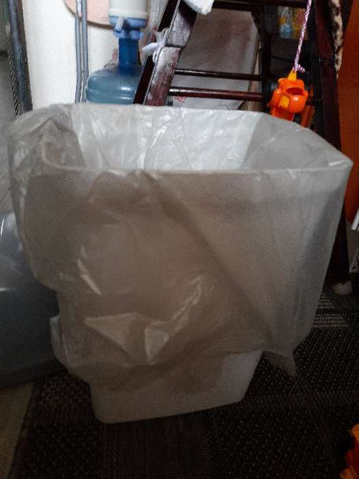 Фотография покупателя товара Мешки для мусора с ручками, 45 л, 10 мкм, ПНД, 20 шт, цвет чёрный