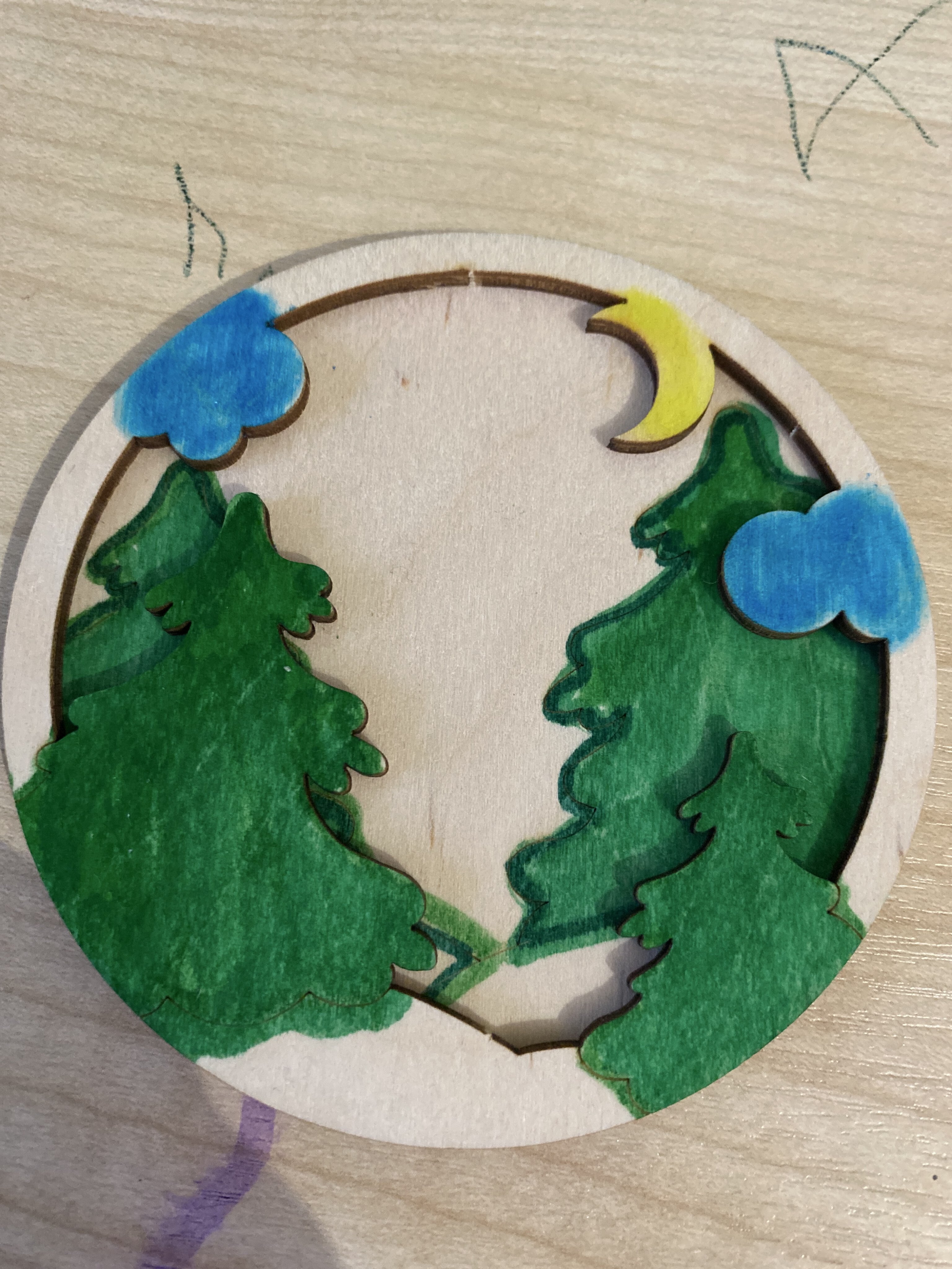 Фотография покупателя товара Роспись по дереву «Новый год! Подвески на ёлочку» - Фото 1