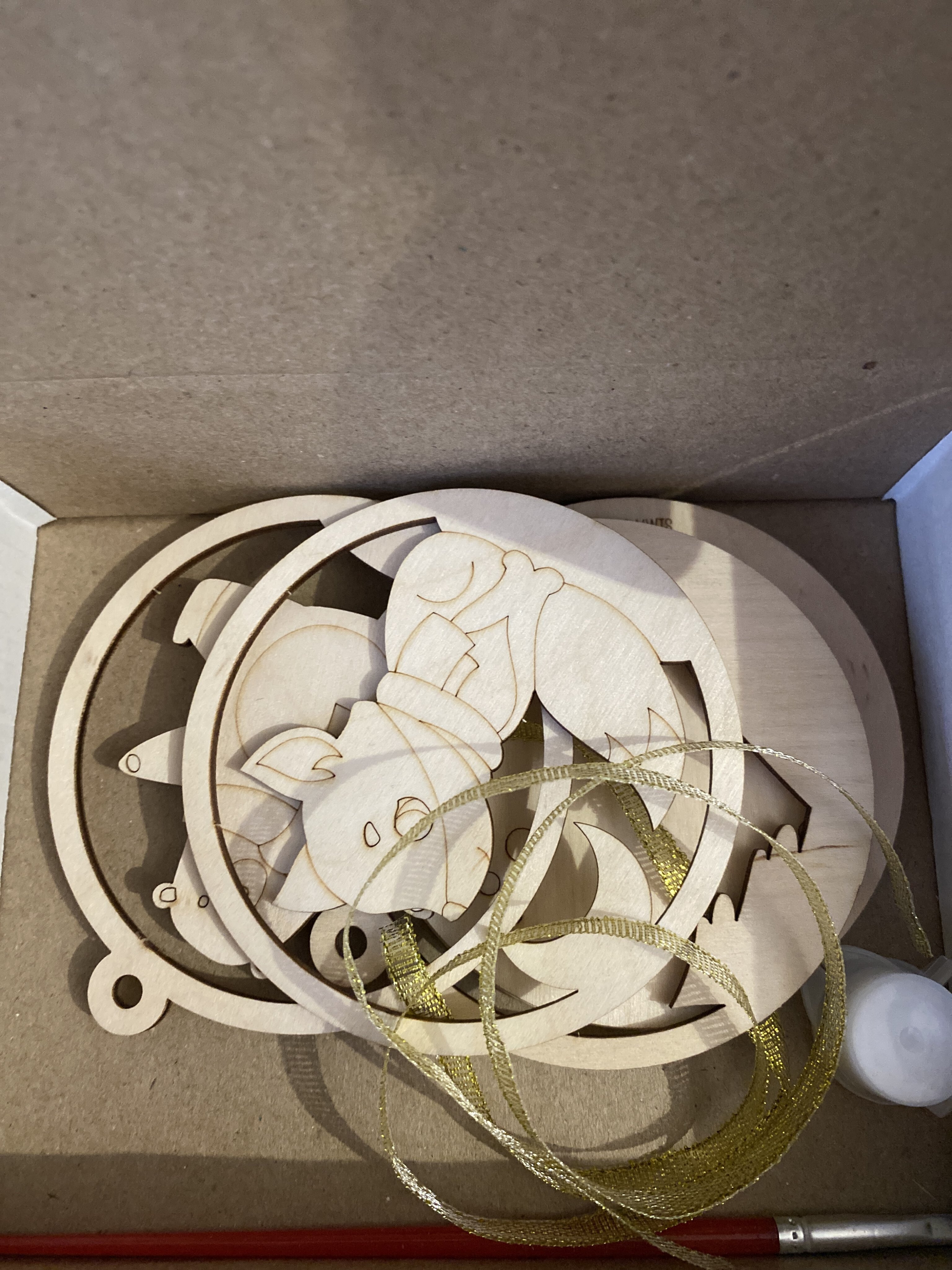 Фотография покупателя товара Роспись по дереву «Новый год! Подвески на ёлочку» - Фото 2