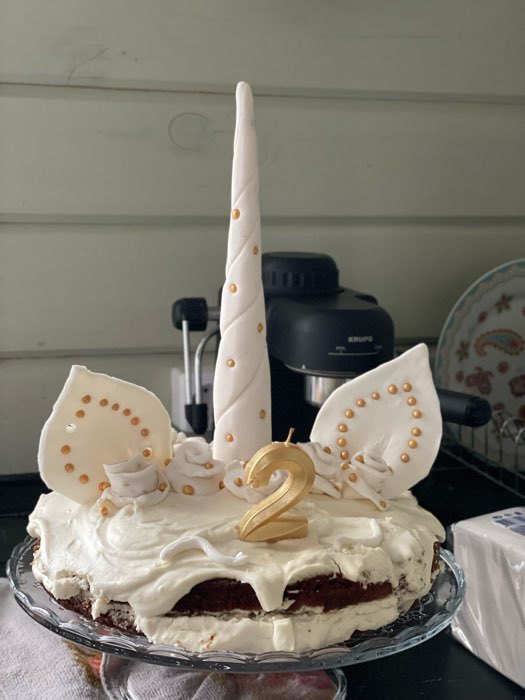 Фотография покупателя товара Свеча в торт "Грань", цифра "3", жемчужный, 6,5 см - Фото 60