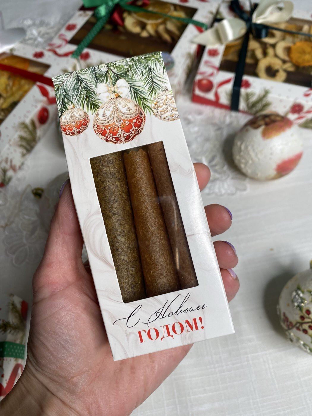 Фотография покупателя товара Коробка складная Best wishes, 6×14.5×3.5 см - Фото 1