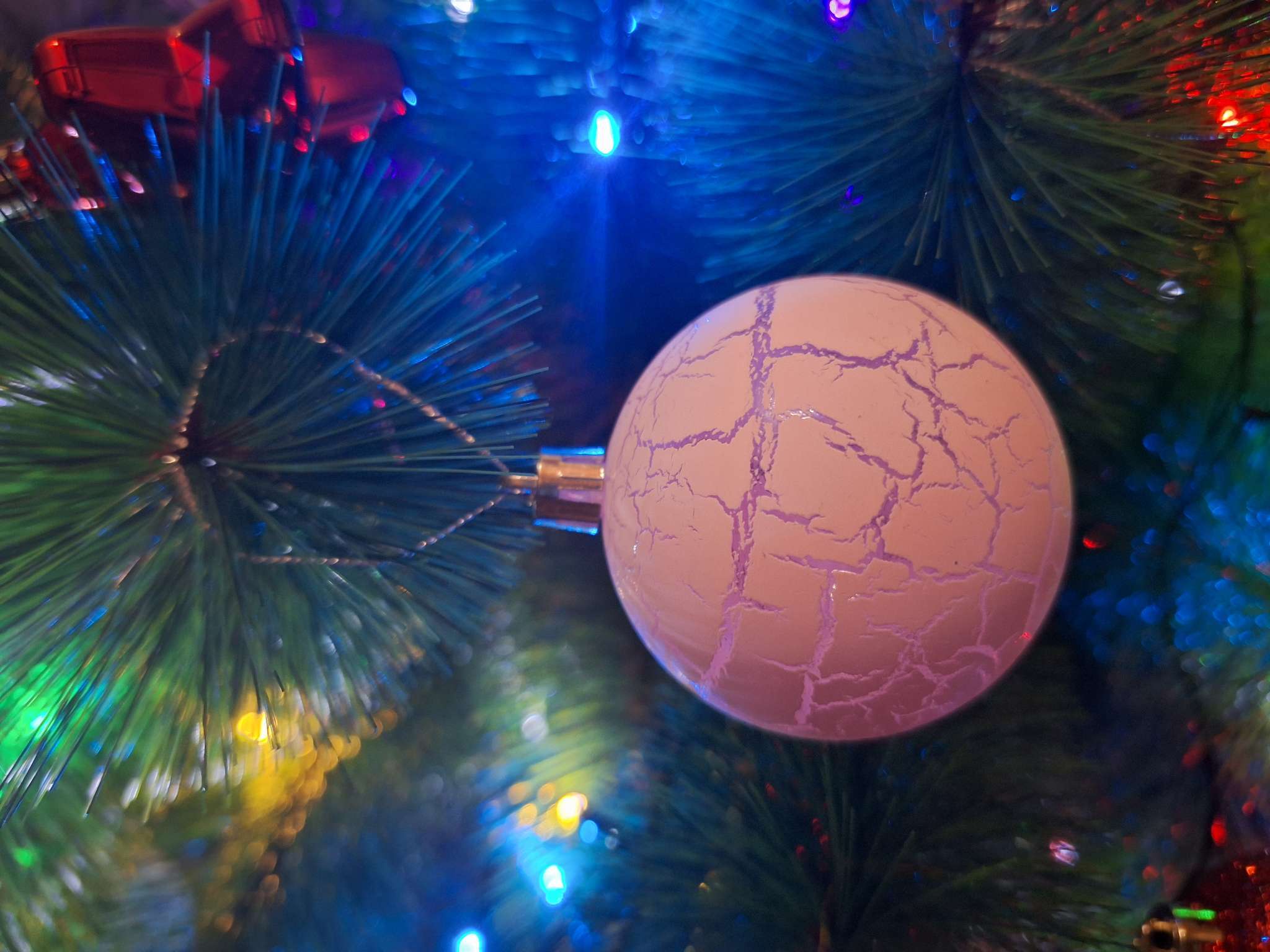 Фотография покупателя товара Ёлочные игрушки «Кракле», шары новогодние, d=6 см, набор 6 шт., МИКС - Фото 7