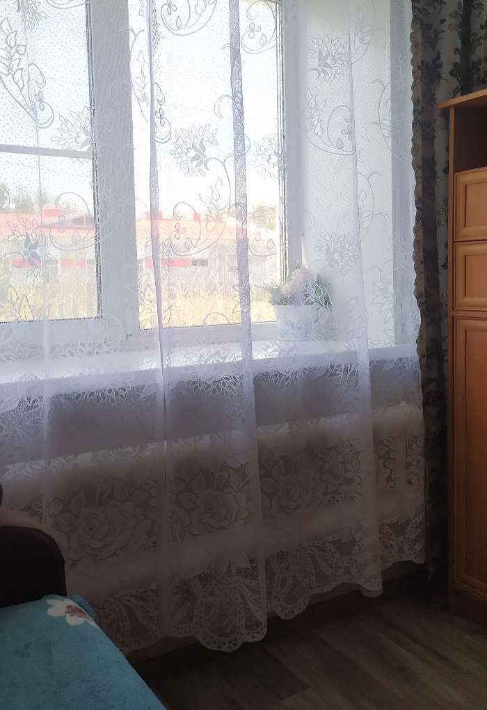 Фотография покупателя товара Комплект штор со шторной лентой, ширина 170 см, высота 250 см-2шт., цвет белый