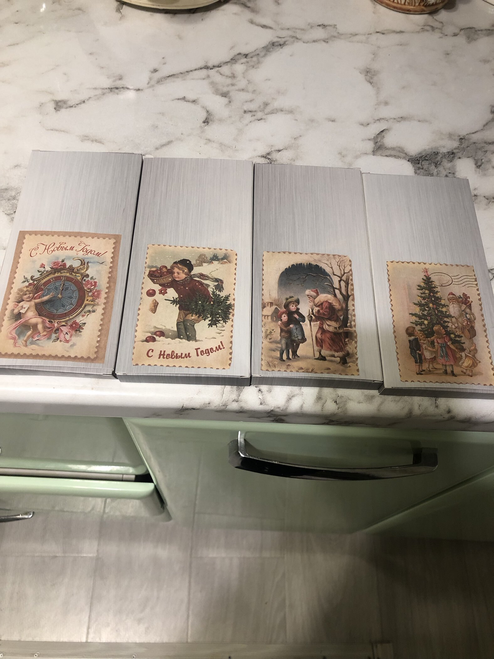 Фотография покупателя товара Декупажная карта «Винтажный Новый год», А4 - Фото 2