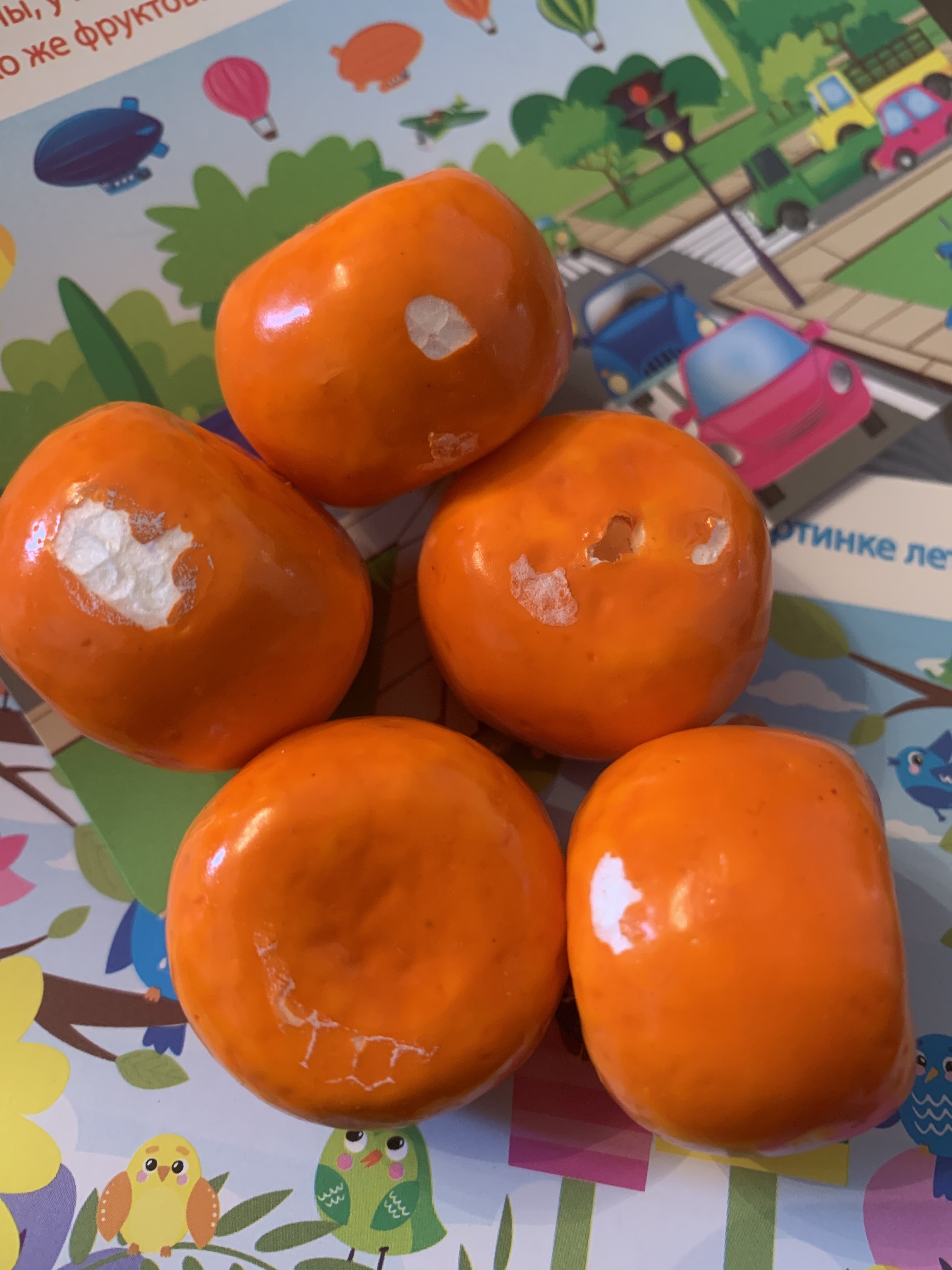 Фотография покупателя товара Счётный материал «Найди и посчитай: груши и апельсины», 12 шт. - Фото 1