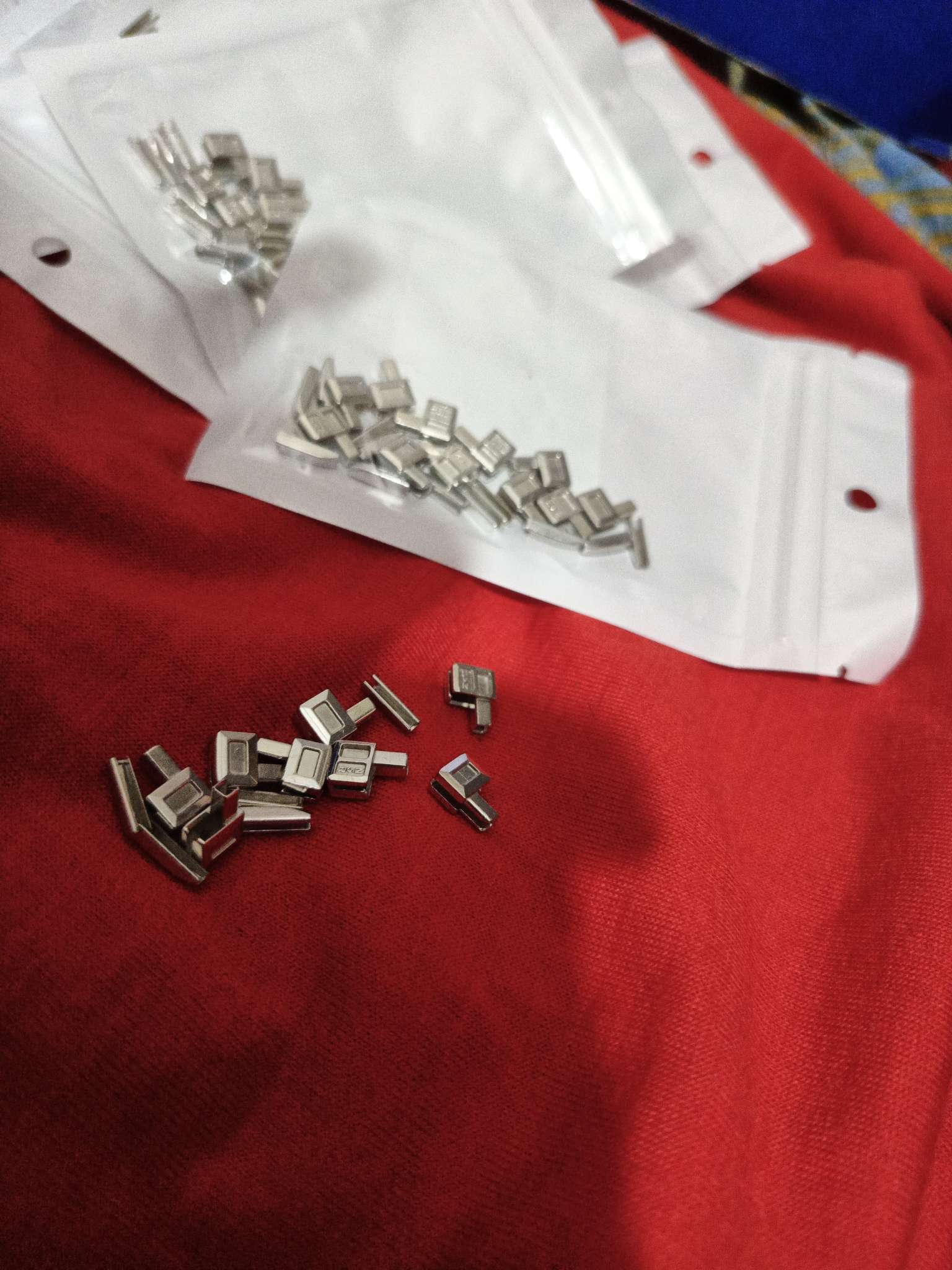 Фотография покупателя товара Нижний ограничитель для молнии, с гнездом, металлический, №5, 10 шт., цвет никель - Фото 1