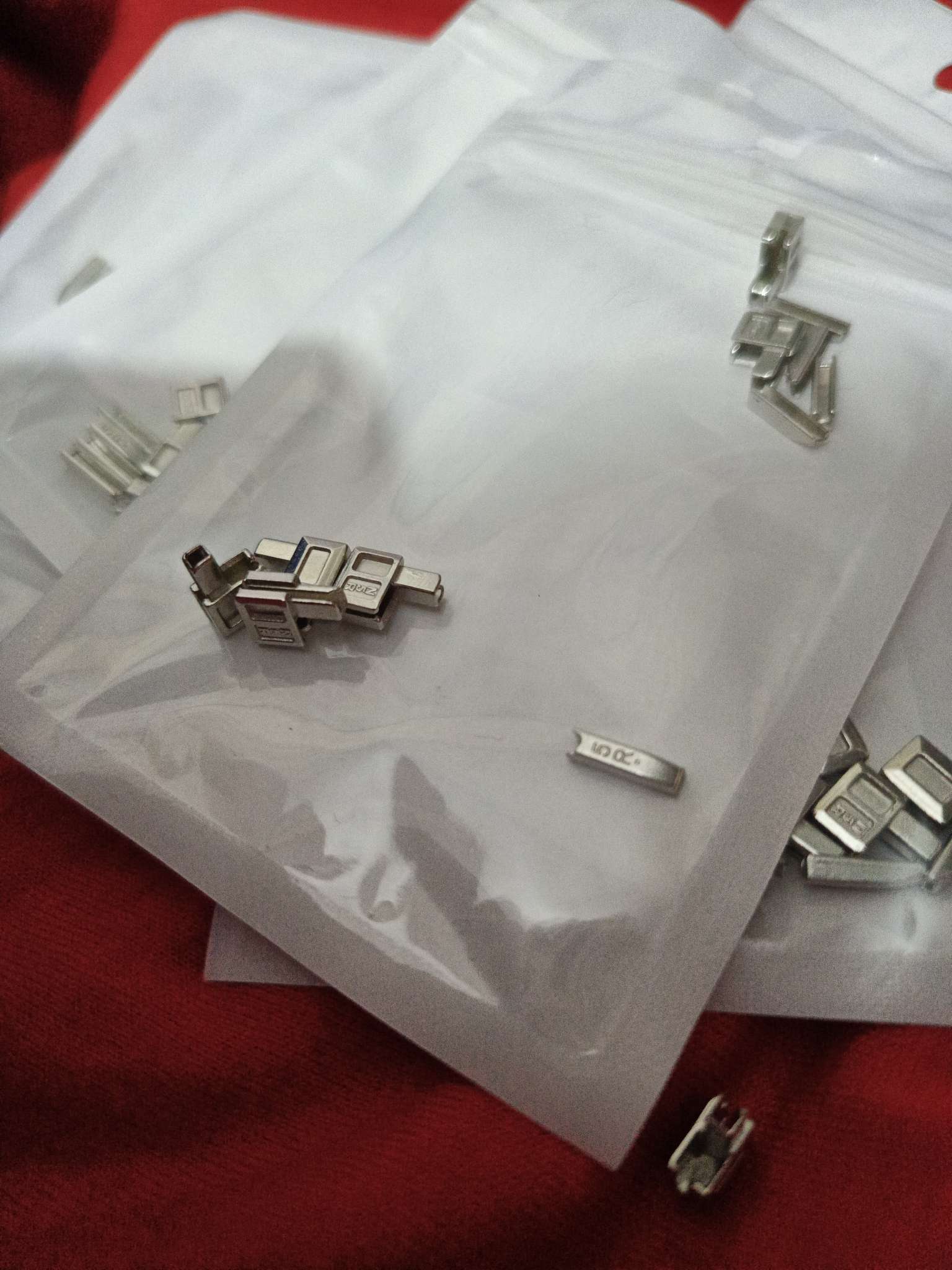 Фотография покупателя товара Нижний ограничитель для молнии, с гнездом, металлический, №5, 10 шт., цвет никель - Фото 2