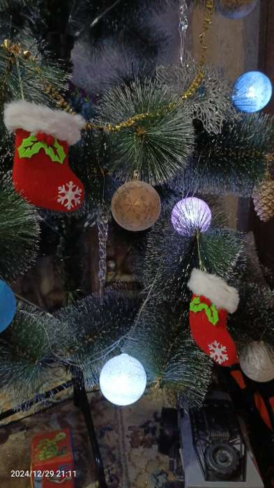 Фотография покупателя товара Подвеска мягкая на ёлку «Рождественский носок сюрприз» 6.5×10 см, красная - Фото 2