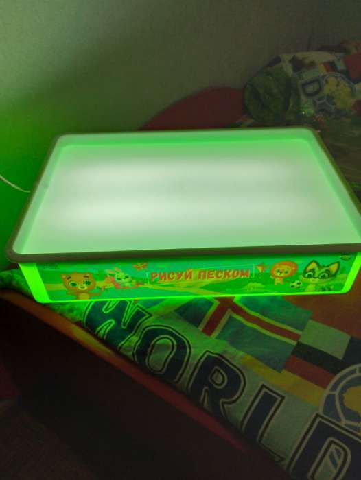 Фотография покупателя товара Рисование песком. Планшет «Весёлые животные», 27×39 см - Фото 1