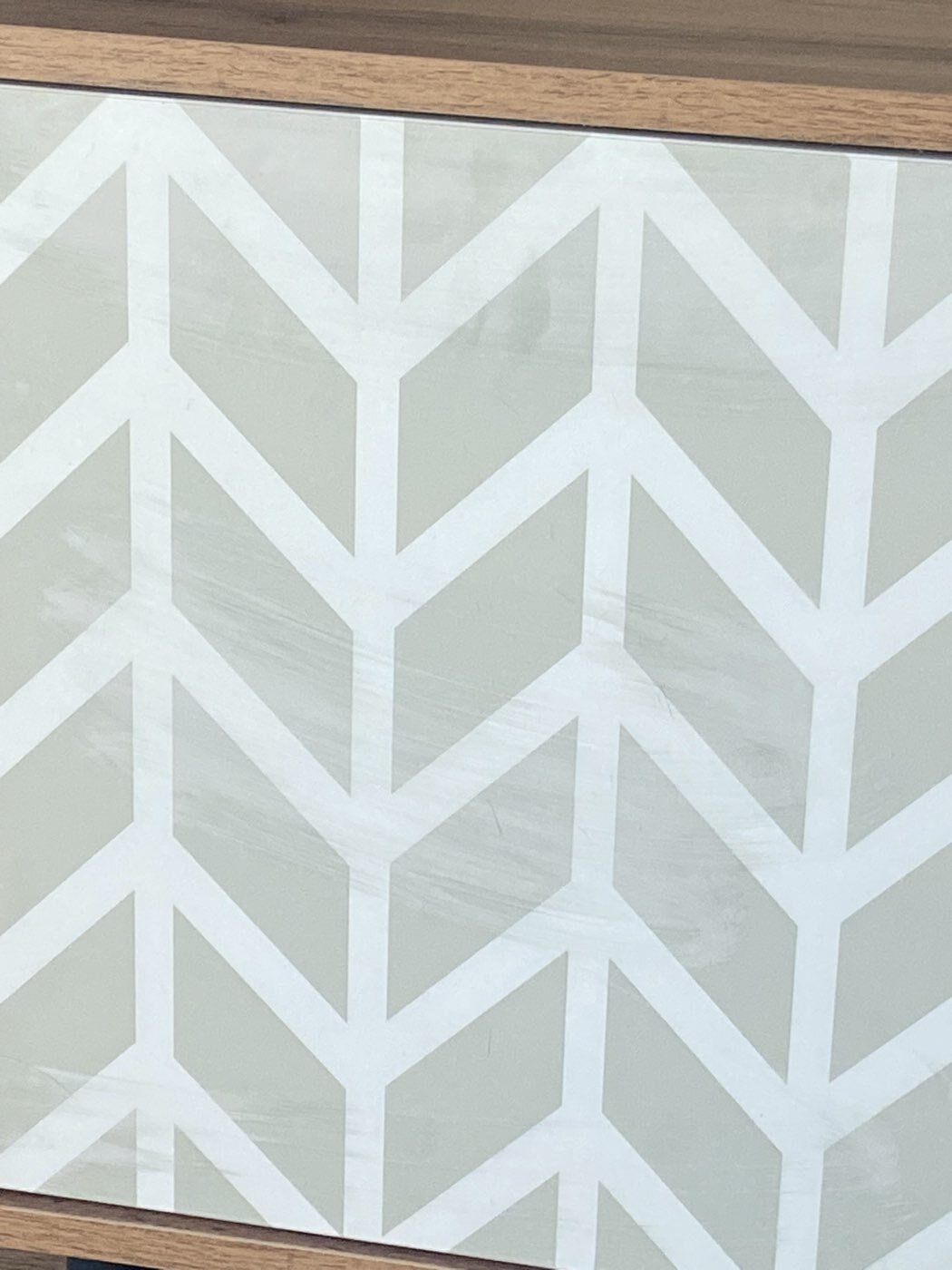 Фотография покупателя товара Тумба для ТВ HYGGE Зигзаг 1844х451х530, цвет дуб / белый - Фото 1