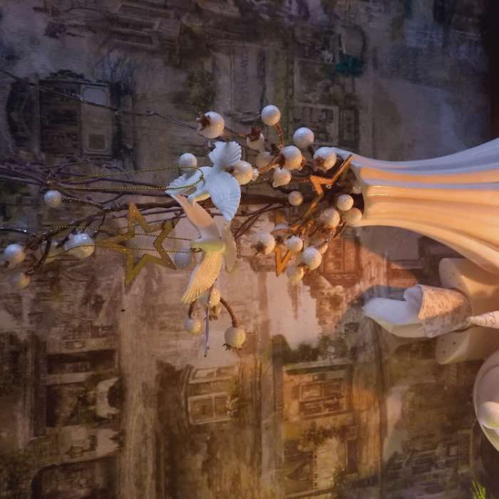 Фотография покупателя товара Еловая ветка декоративная «Зимнее волшебство. Магия», 63 см - Фото 2